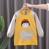 Детский нагрудник, водонепроницаемый художественный лонгслив, фартук для детского сада для еды, анти-грязь, сзади на завязках