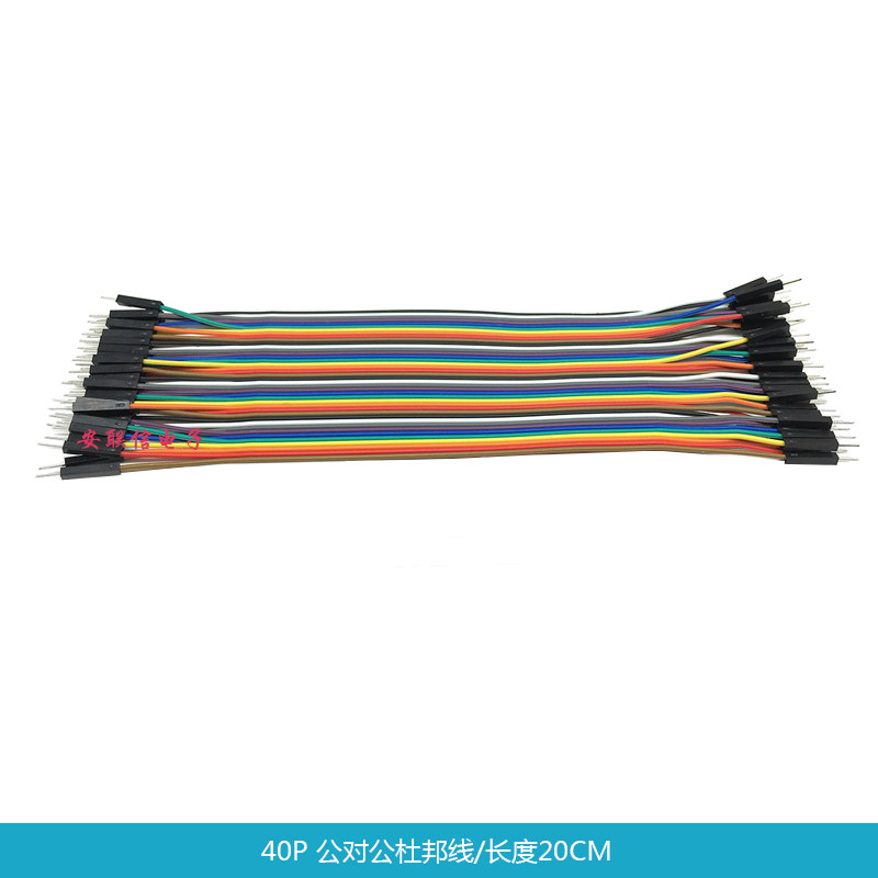 40pin Commits to DuPont Colour flat wire head to the company 20CM long 2 54MM 40p