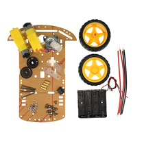 2WD drive intelligent speed measuring trolley chassis bottom plate diy kit accessories robot two-wheel frame