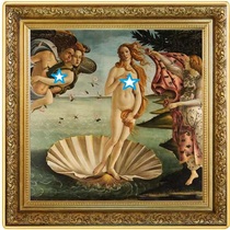 Niue 2023 world famous painting series Venus was born 1 ounce of color silver coin