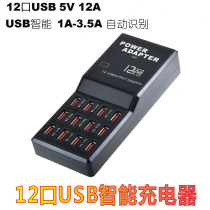 Smart USB multi-port charger 12-Port 12V charging plug-in 12-port charger mobile phone tablet charger