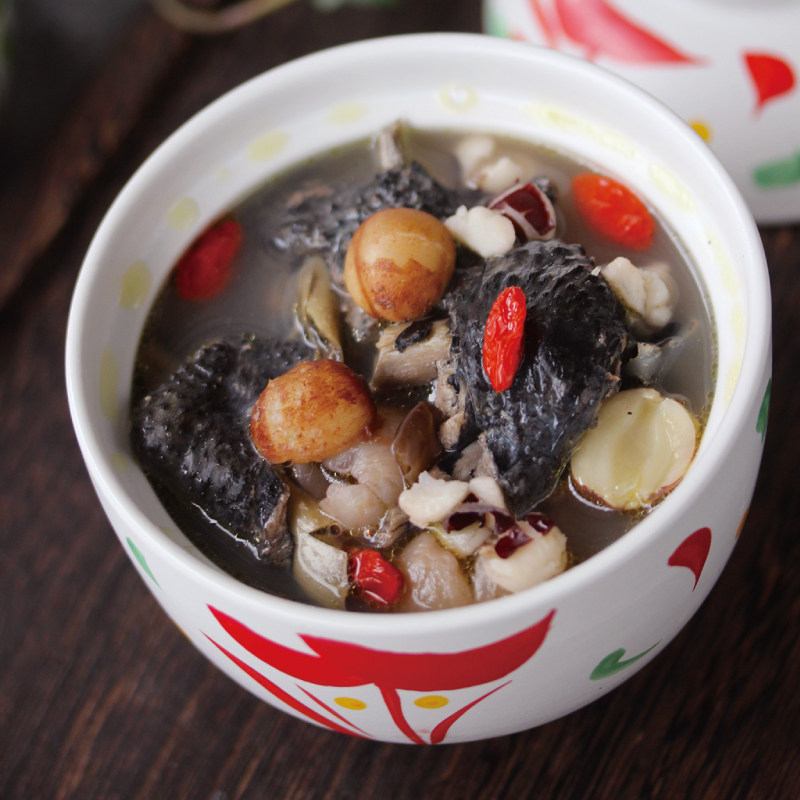 Ejiao Huangjing Silky Chicken Soup Farewell to Huanglian Po Honglian Ruoqiang Longan, Red Dates and Wolfberry