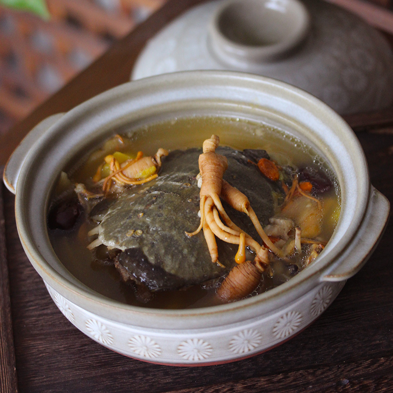 Ginseng chrysalis Caterpillar Fungus Chicken Soup Autumn Winter to Fill White Collar Elders Warm Body Warm Up Ingredients Beef Mutton Soup Stock to Buy 6 Fat 7