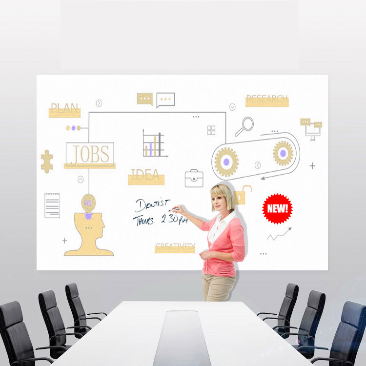 Sub-surface anti-light projector curtain whiteboard wall film can be written teaching conference room movie self-adhesive hidden