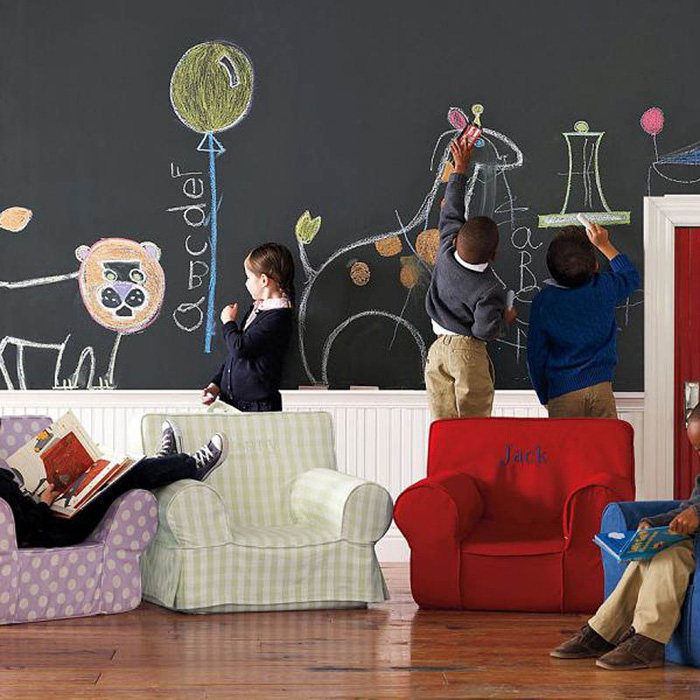 Thickened soft blackboard wallpaper film Teaching office meeting Dust-free chalk Children's learning back glue adhesive tutoring class