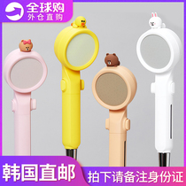 Korean Cartoon Children Shower Shower SHOWER SUIT BROWN BEAR DOUBLE FILTER FILTER SHOWER NOZZLE SHOWER SPRAY SHOWER HEAD SPRAY