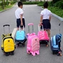 Xe đẩy túi đi học trường tiểu học và trung học cơ sở trẻ em kéo hộp bé trai và bé gái có thể tháo rời gánh ba lô túi bánh xe vai phiên bản Hàn Quốc túi đeo chéo cho bé gái