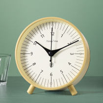 Simple alarm clock for students Modern Morandi color childrens bedroom silent clock home fashion minimalist alarm
