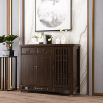 Morning House New Chinese solid wood multilayer shoe cabinet Home doorway Large capacity storage Xuan Guan Containing Door Hall Light Lavish Shoe Cabinet