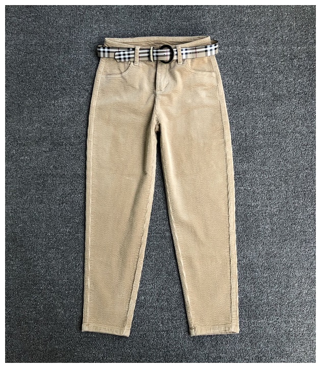 Quần nhung kẻ retro nữ phiên bản Hàn Quốc 2018 thu đông mới đoạn quần cashmere quần chân váy quần harem mỏng quần nhung dài nữ