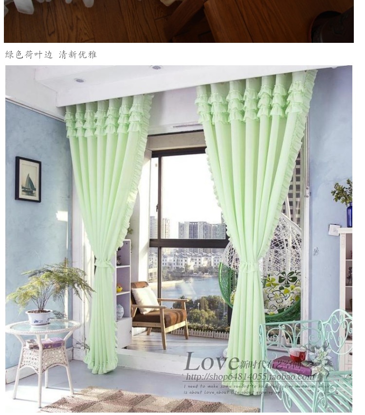 Cao cấp rèm trắng Hàn Quốc thêu gạc nhỏ phòng khách tươi mới phòng ngủ mơ cửa sổ gạc đỏ công chúa gió - Phụ kiện rèm cửa rèm khung giường ngủ 4 trụ