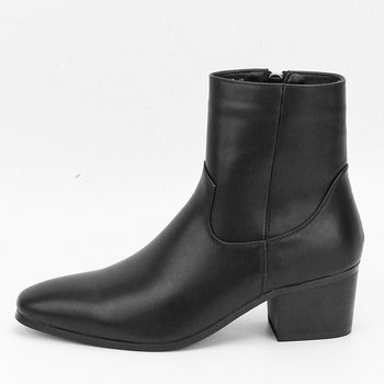 Men's fashion large size handsome high heel boots chelsea boots