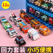 Childrens engineering vehicle dump truck toy car set all kinds of car inertia return car 5 baby 4 boy 3 years old 2