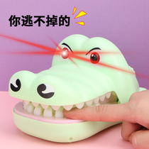 Crocodile toys children baby parent-child toys bite fingers tricky shark teeth tremble sound Net red same decompression