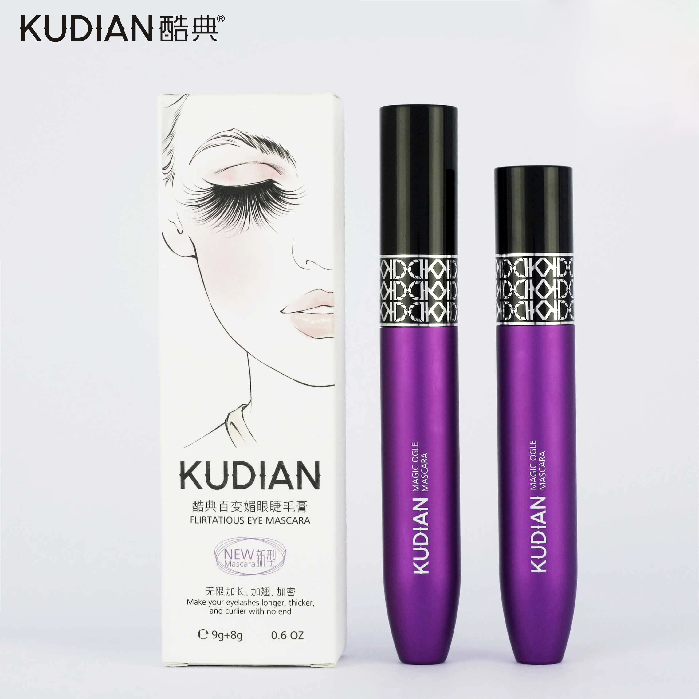 Cool Code Mascara siêu dài 2 gói, không thấm nước và không lem, sợi dày được ghép xoăn - Kem Mascara / Revitalash