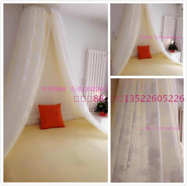 Giường ren đen 幔 tòa án hai lớp openwork gạc sàn gạc rèm giường rèm lều lưới muỗi rèm ktx