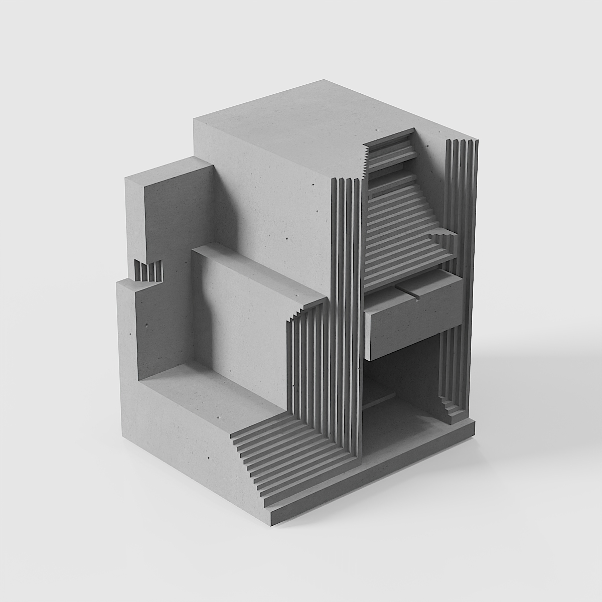 カルロス スカルパ | マスター アーキテクチャ セメント モデル リビング ルーム ホーム デコレーション デスクトップ コンクリート オーナメント |