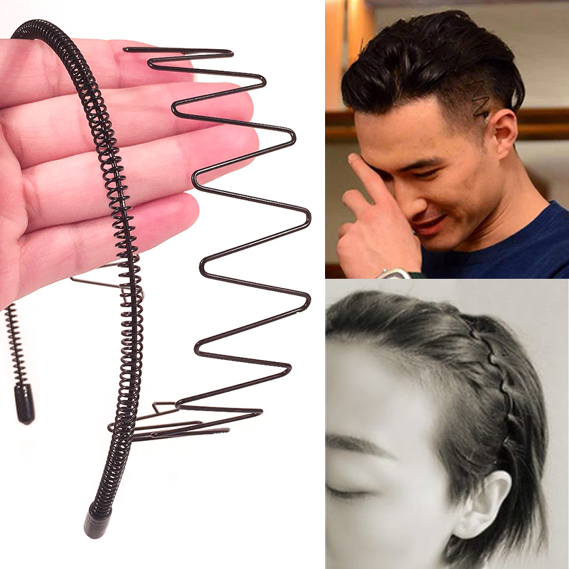 Hair band men invisible short hair band wash face men keep long hair transition hair bundle hairpin female bangs clip headband