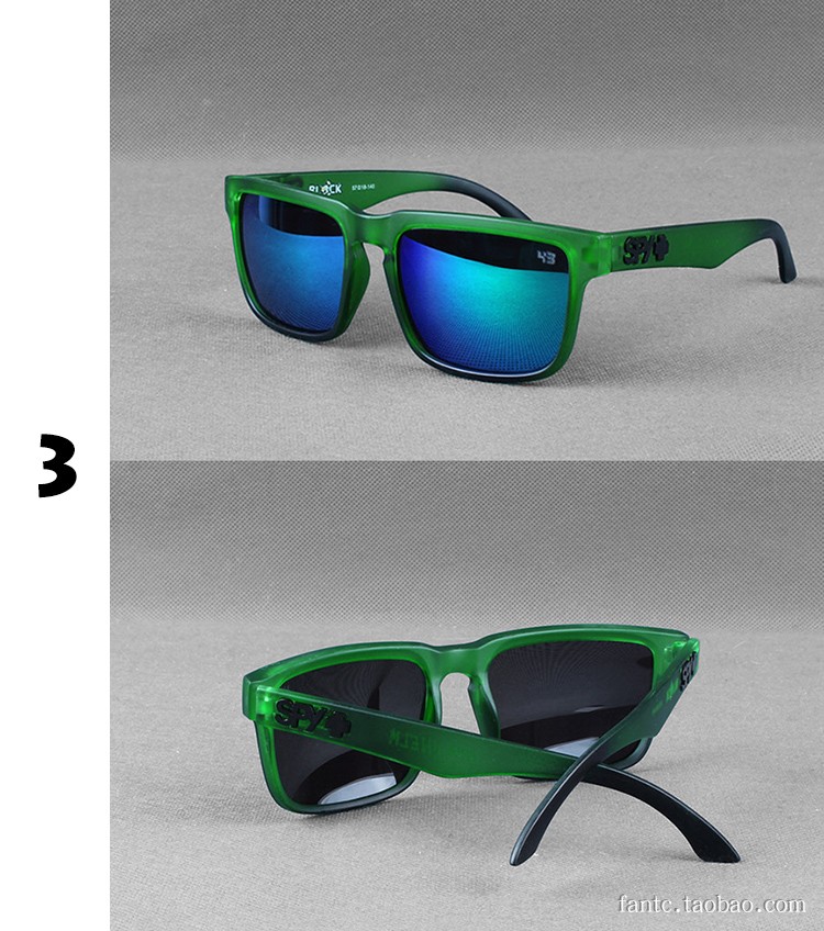 Kính râm phân cực Thể thao ngoài trời nam Thể thao ngoài trời Helm Tide Thương hiệu Spy + Kính râm Khung hình thật Màu sắc ống kính phản chiếu gọng kính đẹp