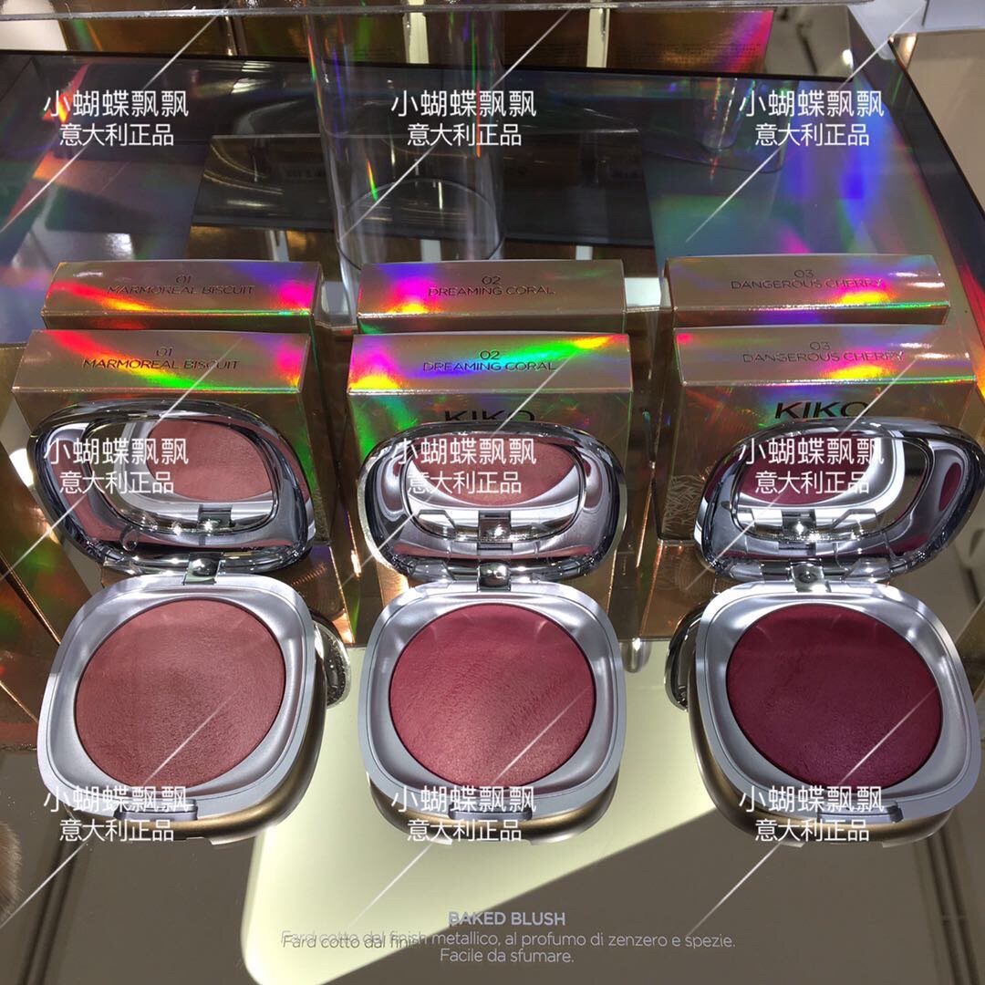 02 Spot Italian KIKO ICE and SNOW ARCTIC HOLIDAY BAKED BLUSH BAKING BLUSH PLATE