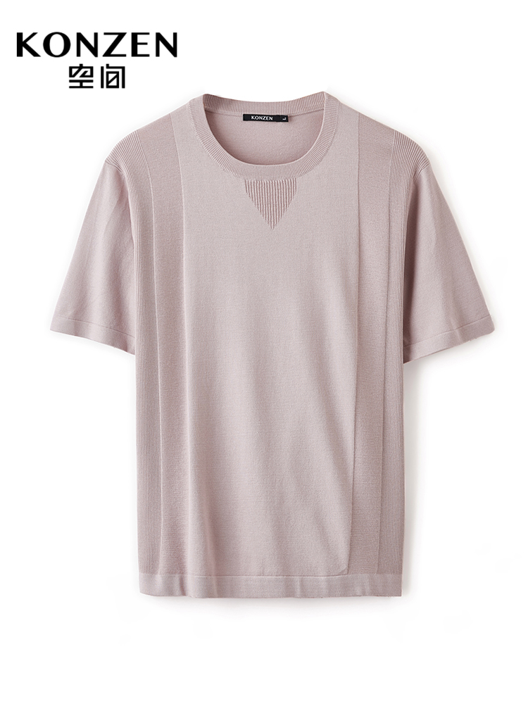 Konzen Space nam ngắn tay áo T-Shirt 2020 Summer New Simple 100 T-shirt trên Siennch Man.