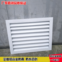 Customized aluminum alloy outdoor rain shutter fan self-hanging movable Louver air outlet fan