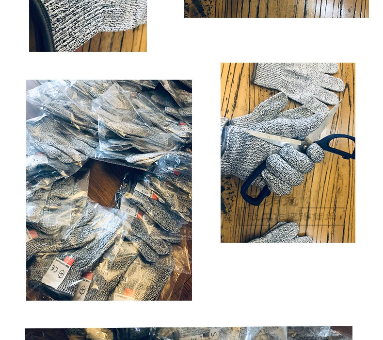 Bảo vệ an toàn găng tay chống cắt người lớn trẻ em handmade mộc DIY chống cắt bảo vệ cánh tay bếp Luya chống trơn trượt bắt biển găng tay vải phòng sạch cơ sở sản xuất găng tay bảo hộ