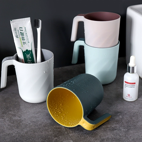 Комплект, пластиковый ополаскиватель для рта для влюбленных, детская чашка, простой и элегантный дизайн