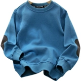 Модный универсальный пластырь, свитшот для мальчиков, комплект для отдыха, приятная телу куртка, подходит для подростков