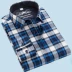 Bông trung niên cát trắng kẻ sọc dài tay áo sơ mi nam cotton trung tính chất béo cộng với phân bón XL