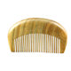 Mini pocket comb natural green sandalwood compact wood comb head massage comb wide-tooth carved portable bag comb