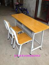 Student table fire prevention flat tube school special table and chairs Double sitting special table with chair duo for study table students