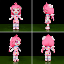 Card Ventilation Mode Characters Walking Cute Girl Custom Kindergarten Mall Activity Corporate Image Opening Iridescent Doors