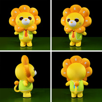Walking Plush Lions Inflatable Cartoon Tiger Gas Mimic Real Animal Mall Activity Corporate Image Arch Custom