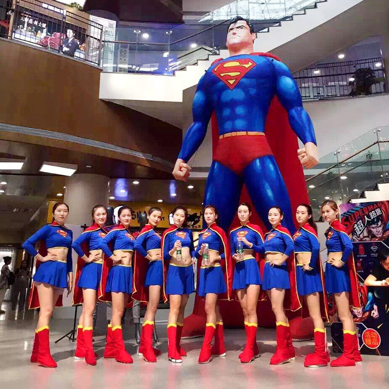 Inflatable Card Ventilation Die Man Ad Robot Dinosaur Opening Celebration Inflatable Man walking Superman Panda Panda