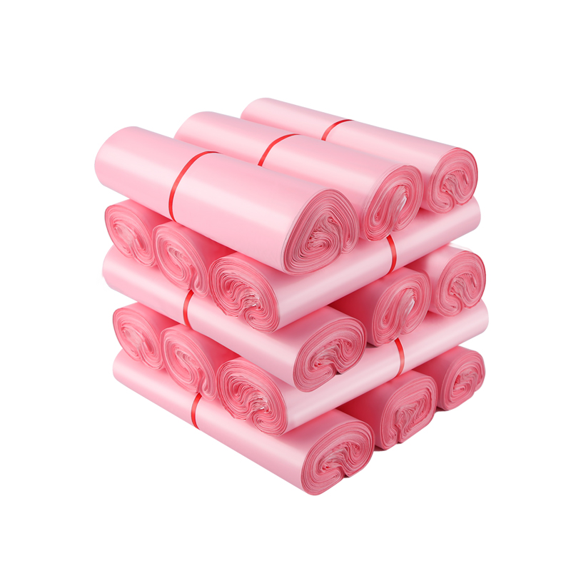 Pink express bag self-adhesive packaging logistics packaging Shentong special price thickening waterproof custom size wholesale