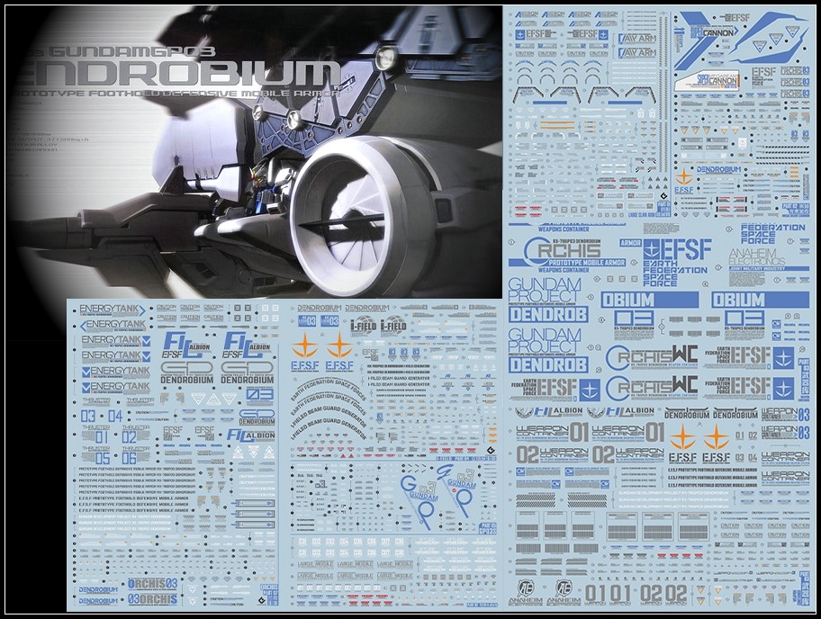 Dendrobium2　ガレージキット for SH STUDIO 1/144 HG GP03D Dendrobium Resin Conversion Kit for