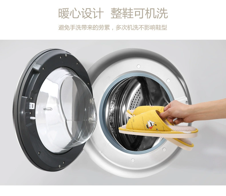 Cậu bé chăn cừu 2019 mới dép đi trong nhà cha mẹ trẻ em trong nhà và vải lanh kéo câm có thể được giặt mùa xuân và mùa thu sàn kéo bé trai và bé gái - Trang chủ dép nhà vệ sinh