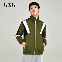 Mùa xuân của nam giới GXG bán áo len màu xanh lá cây thời trang mỏng # 171231111 áo khoác hoodie có dây kéo