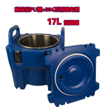 Commercial insulation barrel insulation soup barrel 304 stainless steel rice insulation barrel 17L rotomolding process sealing ring leak-proof