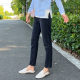 The store recommends MiniBrand spring and summer thin loose jeans for women, retro high-waisted straight-leg slimming nine-point pants