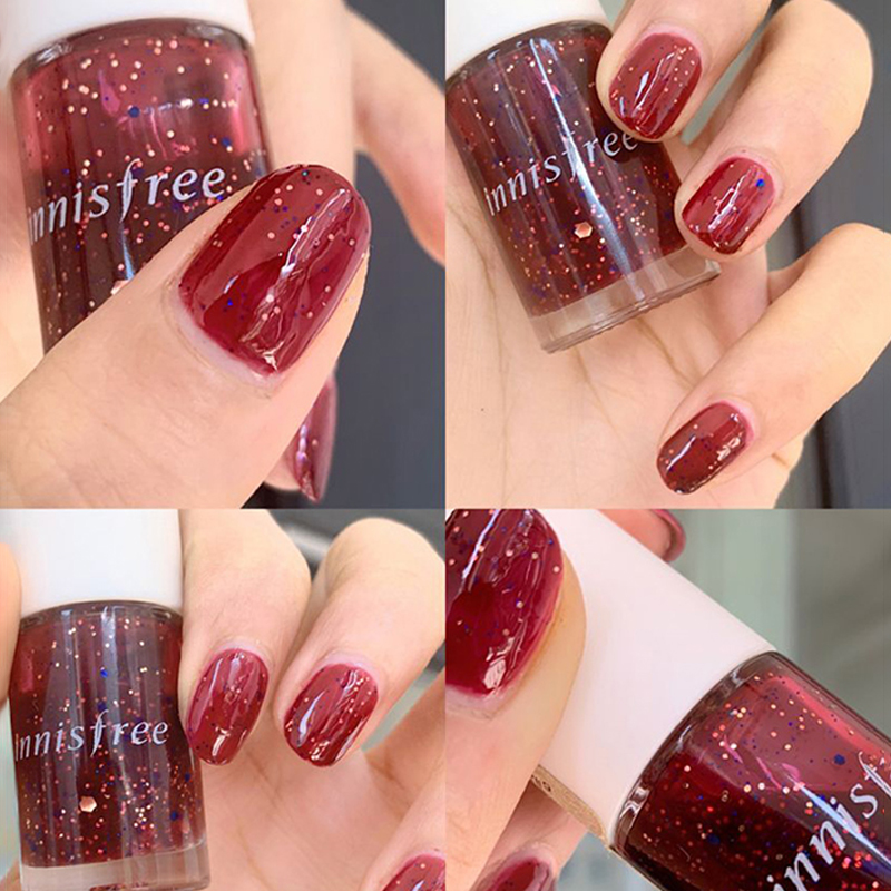 South Korea Innisfree Yue Poetry New Environmental Nail Oil #54 wine red and red cars are long lasting