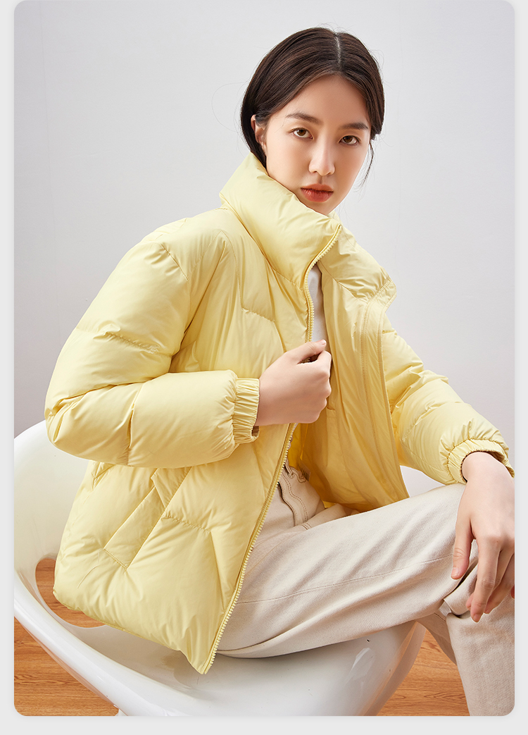 雪中飞 女士 轻暖鹅绒 短款羽绒服 图19