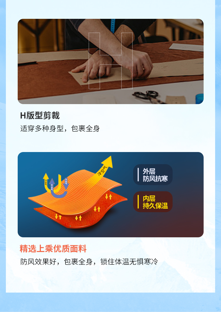 雪中飞 男士 鹅绒 中长款休闲连帽羽绒服 图2