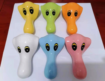 Face Basin Cold And Hot Water Small Elephant Tap Nose Kindergarten Children Wash Basin Elephant Handle Cartoon Ceramic Tap Mouth