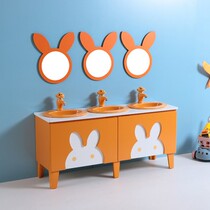 Children Waterproof Bath Room Cabinet Combination Kindergarten with cartoon Handwashing pool table Early teaching center Colour stage Taichung basin