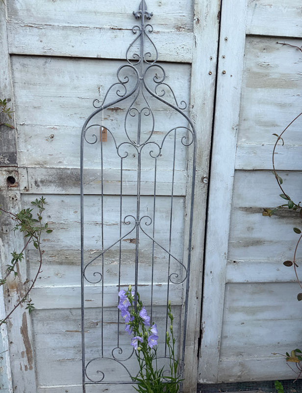 Morris Garden Garden Fence Trellis Partition Ground-Mounted Climbing Frame for Clematis and Rose Climbing Plants