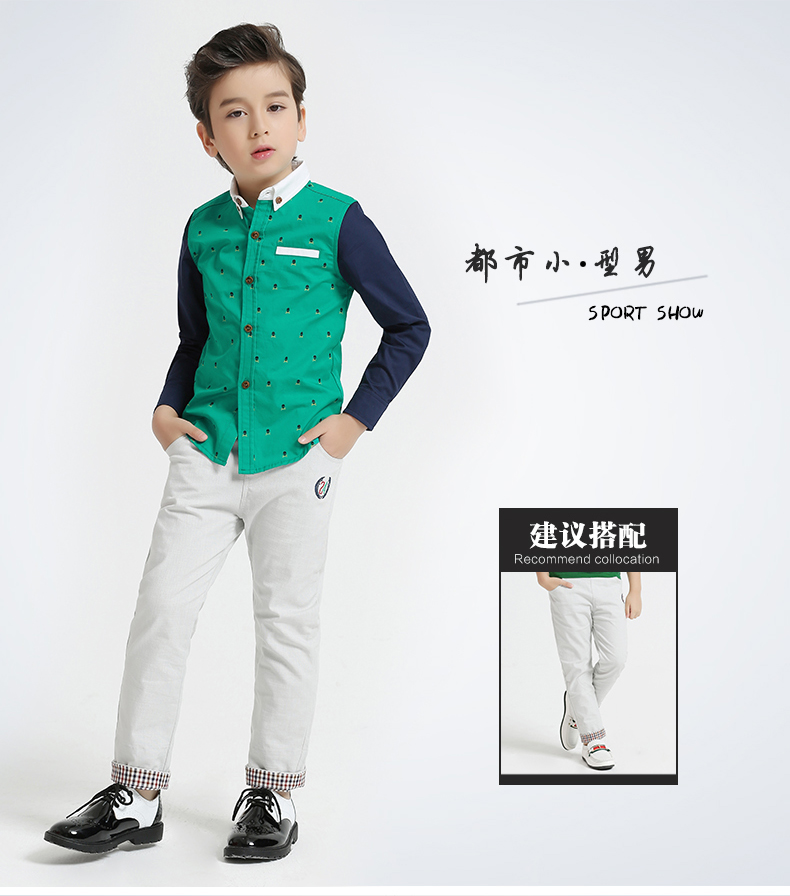 Chemise garcon KELUS à manche longue - Ref 2076313 Image 19