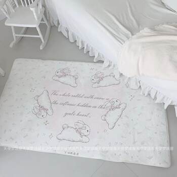Bedroom bedside carpet flannel floor mat original design