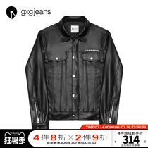 gxgjeans mens 2020 winter and autumn new jacket pu leather jacket mens retro motorcycle jacket black tide cool